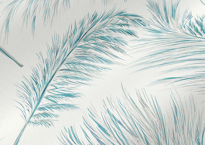 Pampas Grass, Blue Topaz - Roman Blind - Image 4